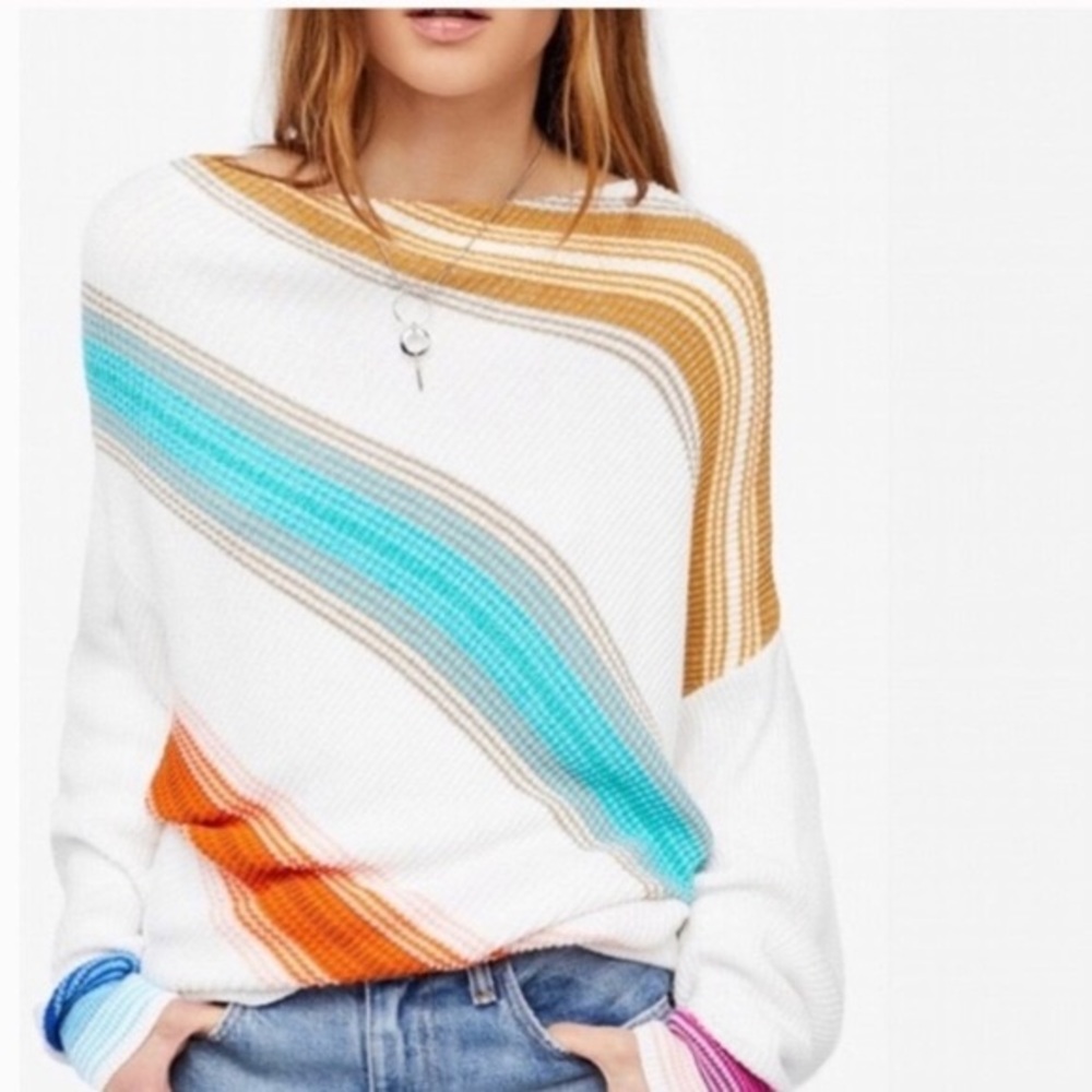 Free people spectrum striped sweater